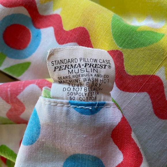 VTG 60’s Roebuck & Co Muslin Pillowcase Set! - Picture 8 of 8